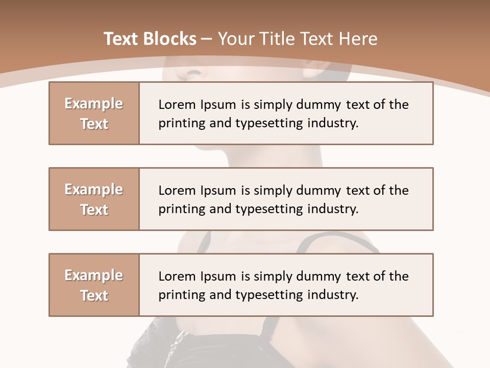 Vertical Brunette Glamour PowerPoint Template