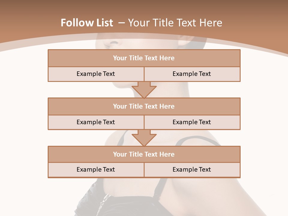 Vertical Brunette Glamour PowerPoint Template