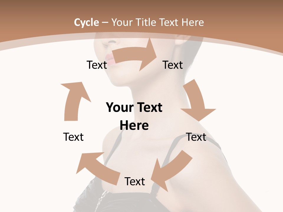 Vertical Brunette Glamour PowerPoint Template