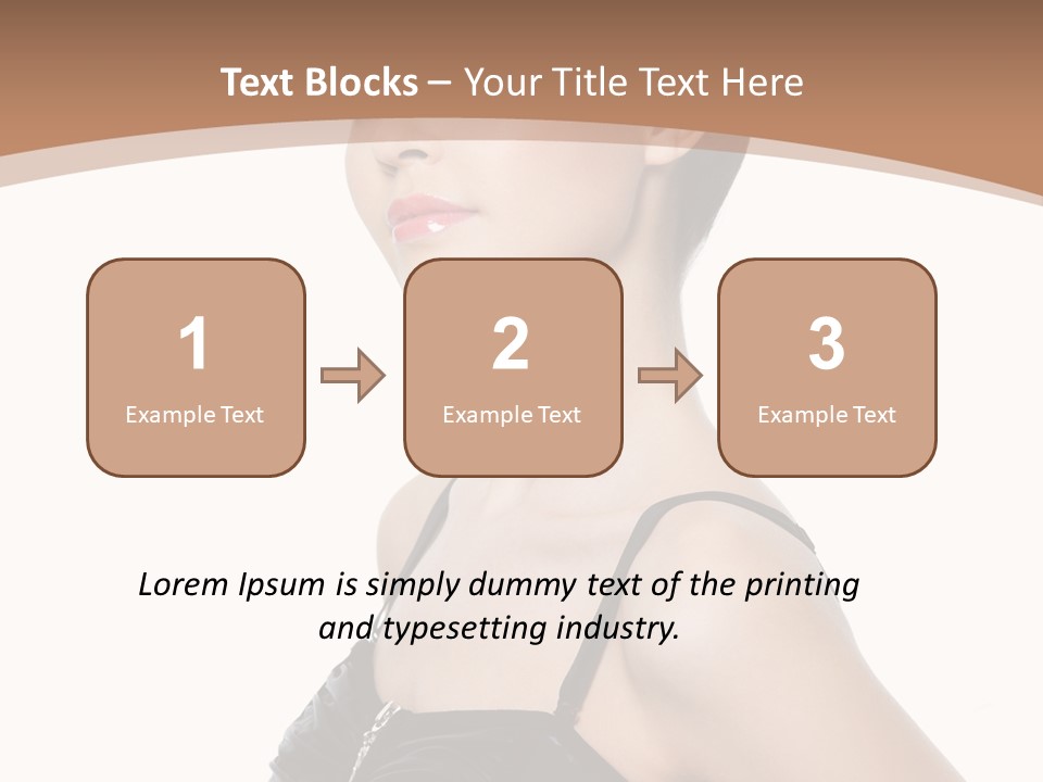 Vertical Brunette Glamour PowerPoint Template