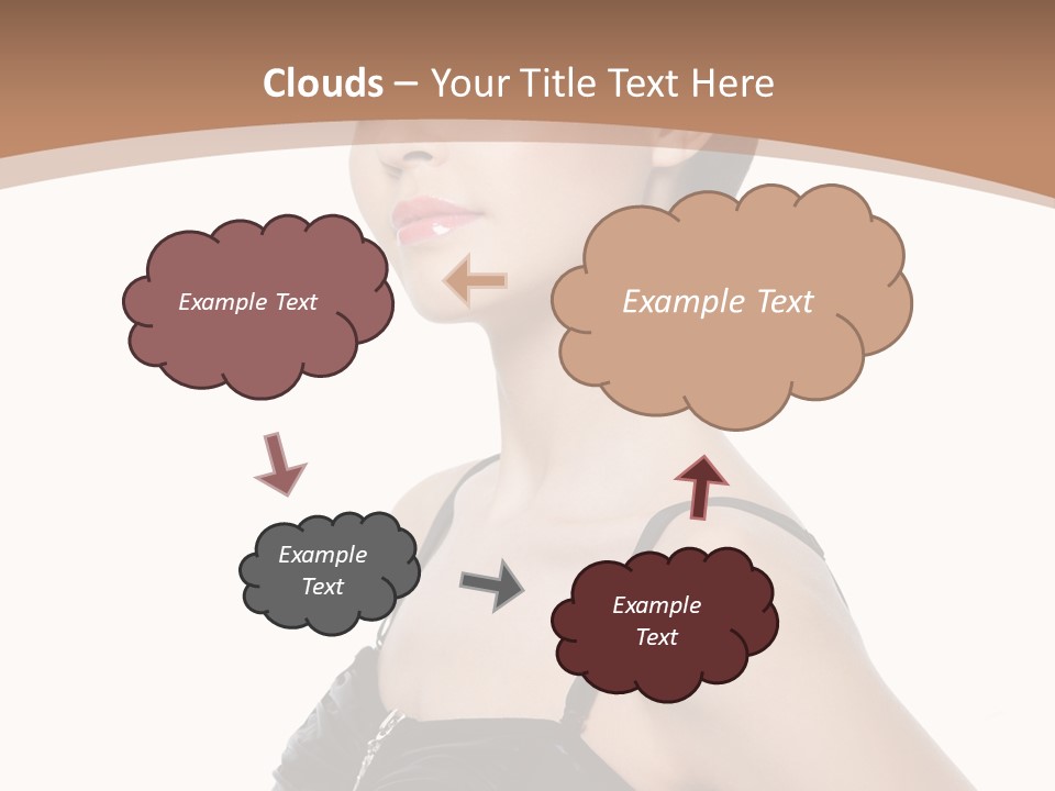 Vertical Brunette Glamour PowerPoint Template