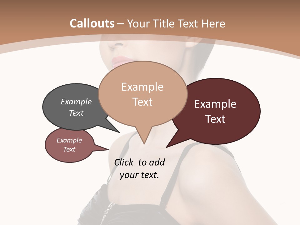 Vertical Brunette Glamour PowerPoint Template