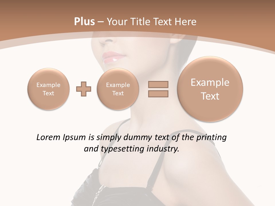 Vertical Brunette Glamour PowerPoint Template