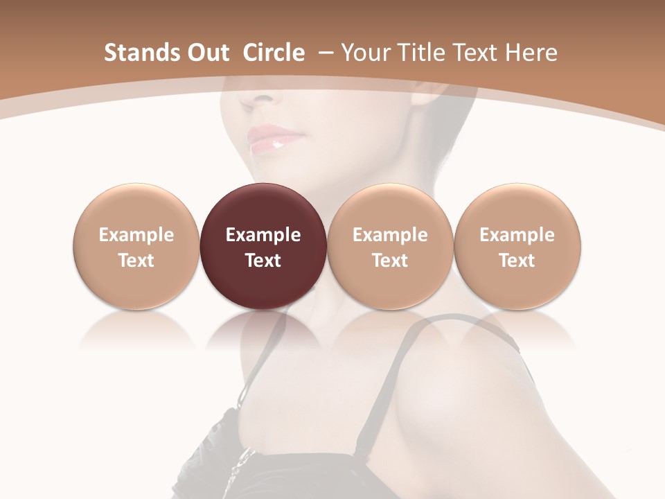 Vertical Brunette Glamour PowerPoint Template