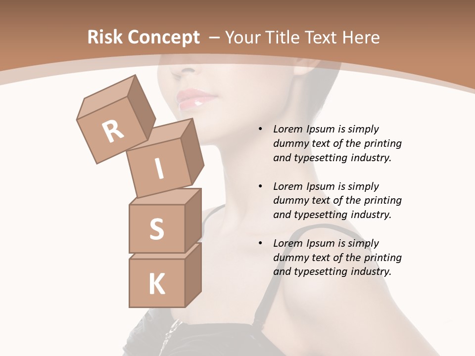 Vertical Brunette Glamour PowerPoint Template