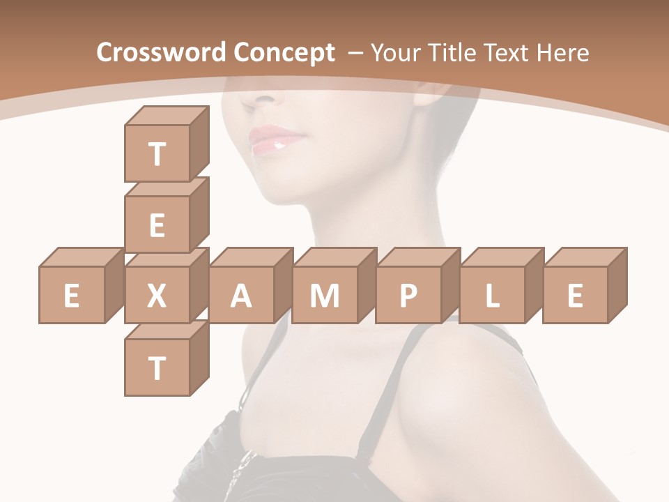 Vertical Brunette Glamour PowerPoint Template