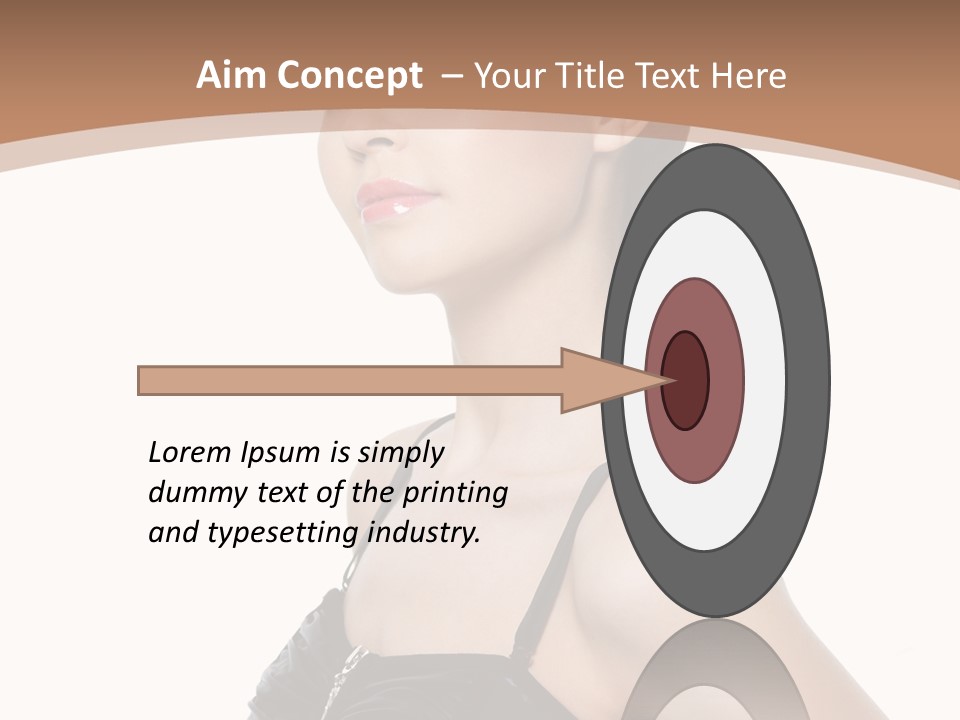 Vertical Brunette Glamour PowerPoint Template