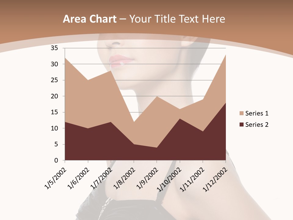 Vertical Brunette Glamour PowerPoint Template