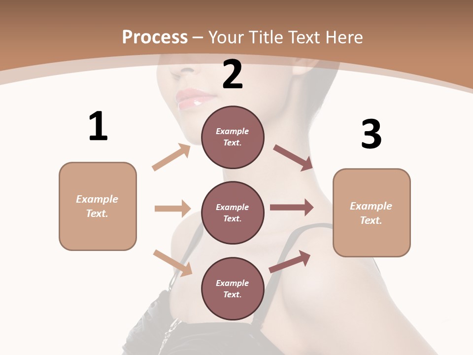 Vertical Brunette Glamour PowerPoint Template
