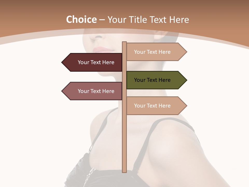 Vertical Brunette Glamour PowerPoint Template