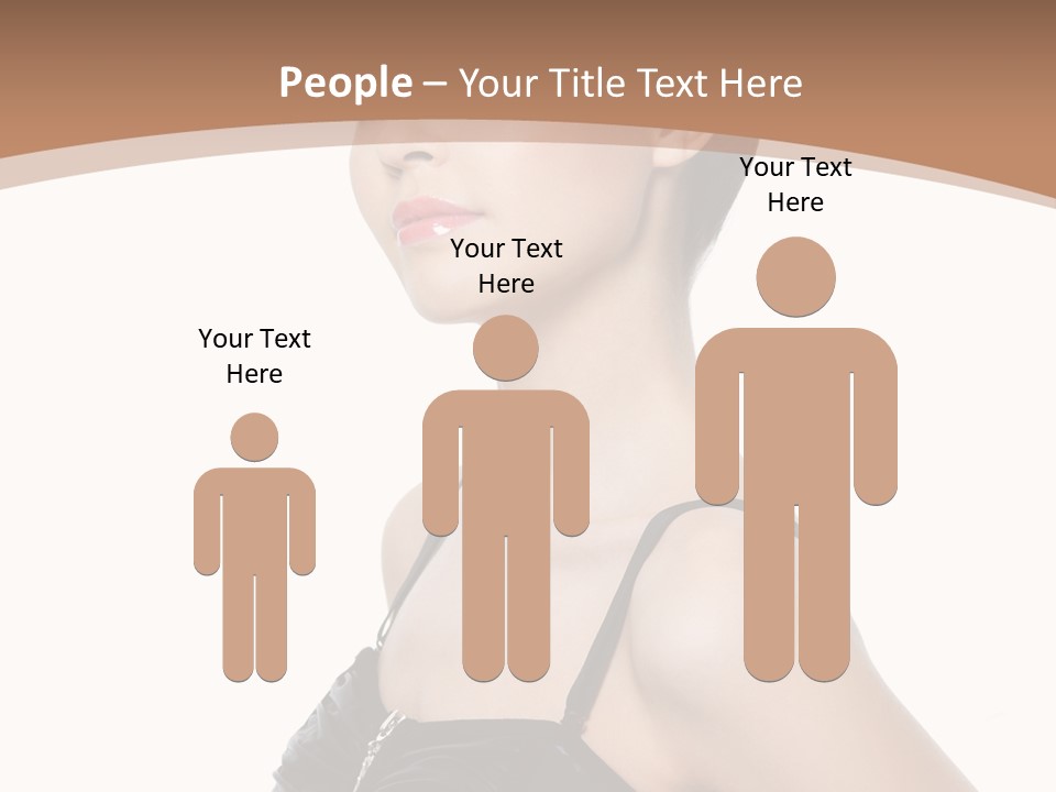 Vertical Brunette Glamour PowerPoint Template