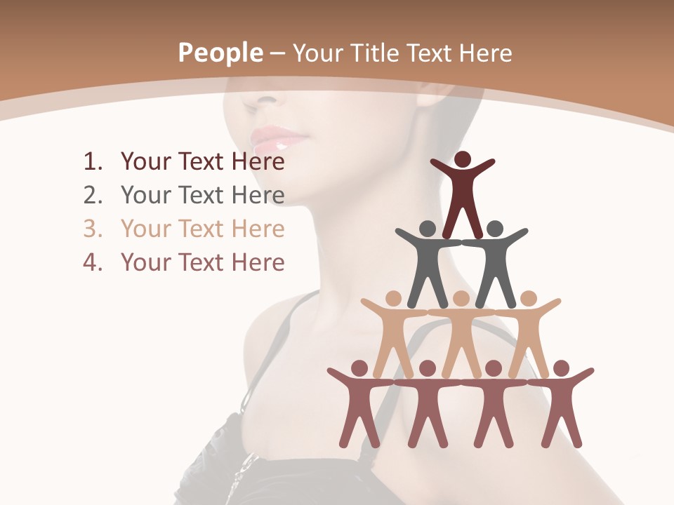 Vertical Brunette Glamour PowerPoint Template