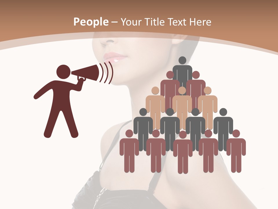 Vertical Brunette Glamour PowerPoint Template