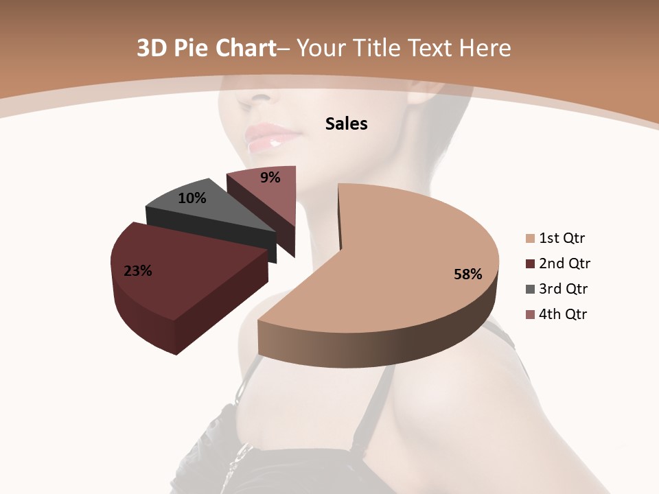 Vertical Brunette Glamour PowerPoint Template