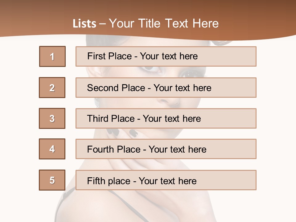 Fashion Isolated Gorgeous PowerPoint Template