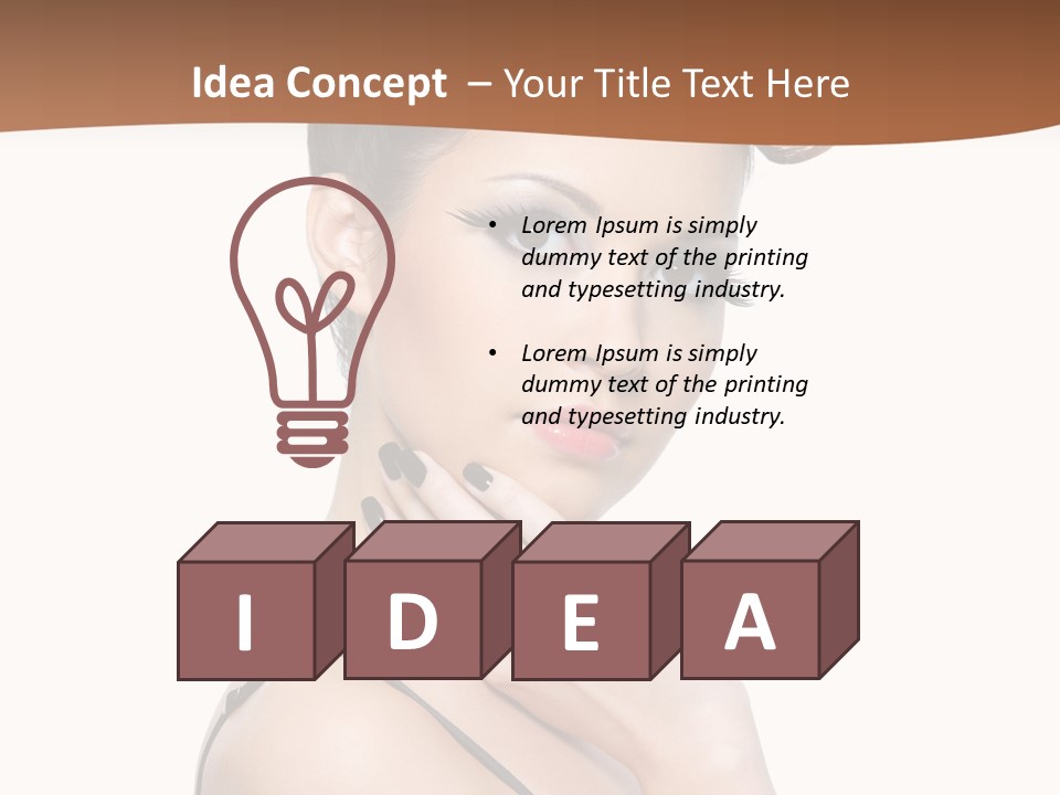 Fashion Isolated Gorgeous PowerPoint Template