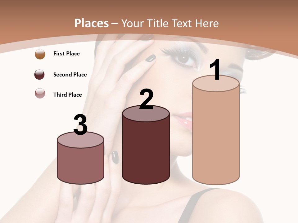 Gorgeous Isolated Ringlet PowerPoint Template