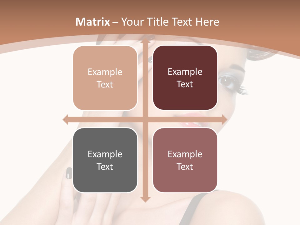 Gorgeous Isolated Ringlet PowerPoint Template