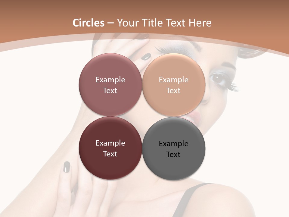 Gorgeous Isolated Ringlet PowerPoint Template