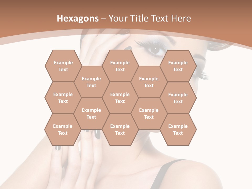 Gorgeous Isolated Ringlet PowerPoint Template