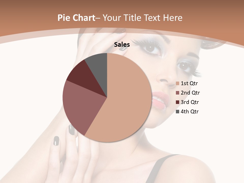 Gorgeous Isolated Ringlet PowerPoint Template