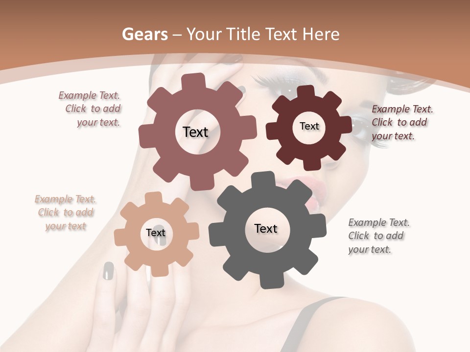 Gorgeous Isolated Ringlet PowerPoint Template