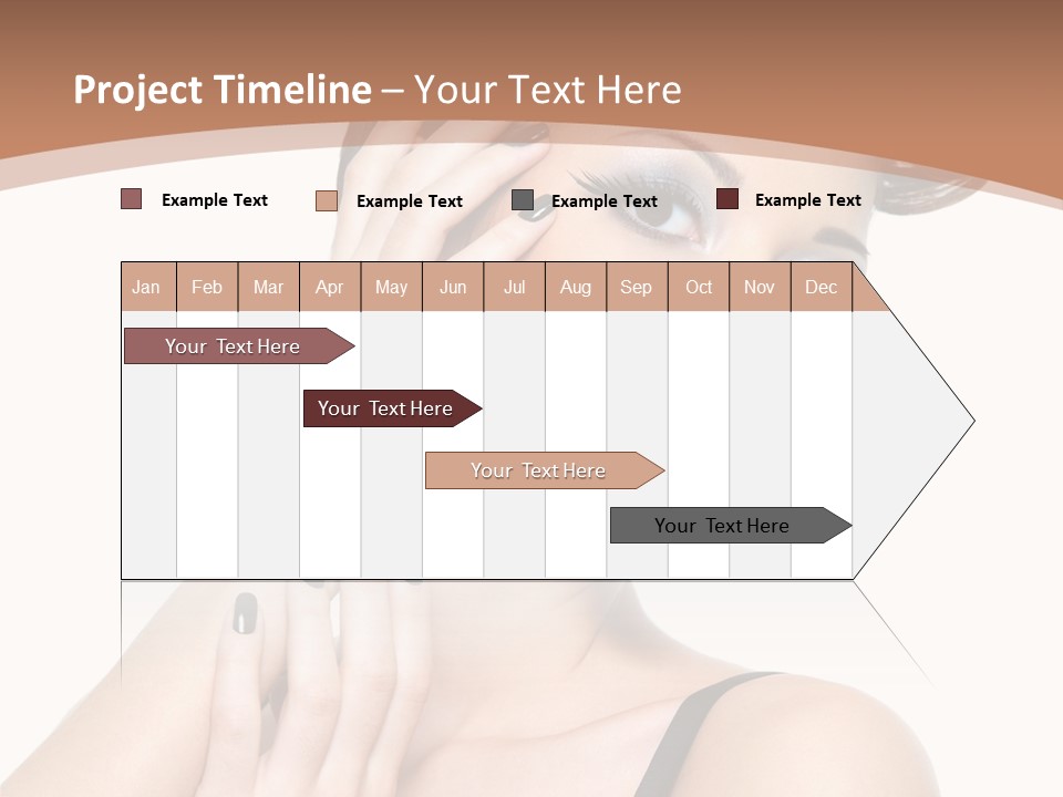 Gorgeous Isolated Ringlet PowerPoint Template