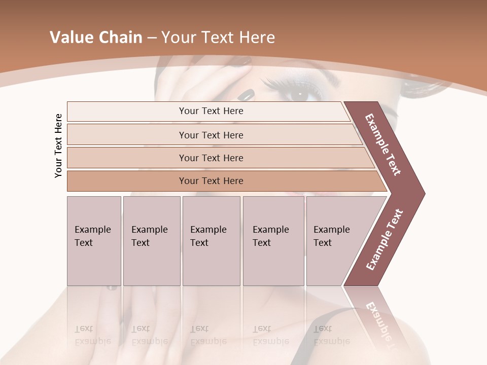 Gorgeous Isolated Ringlet PowerPoint Template