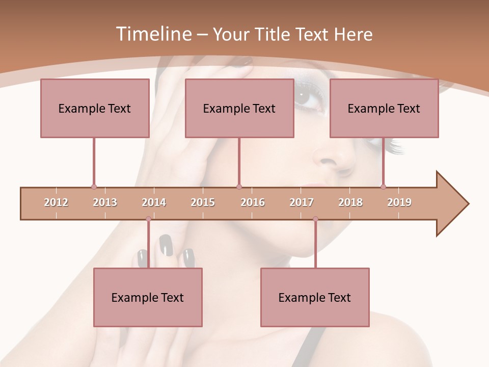 Gorgeous Isolated Ringlet PowerPoint Template