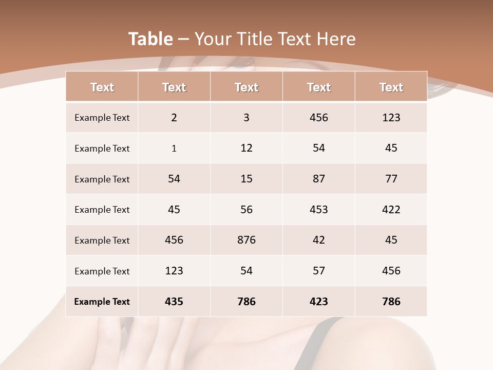 Gorgeous Isolated Ringlet PowerPoint Template