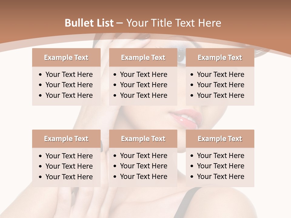 Gorgeous Isolated Ringlet PowerPoint Template