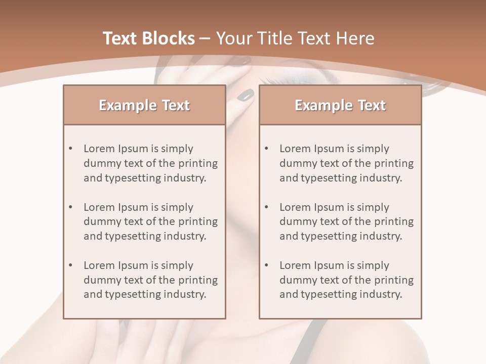 Gorgeous Isolated Ringlet PowerPoint Template