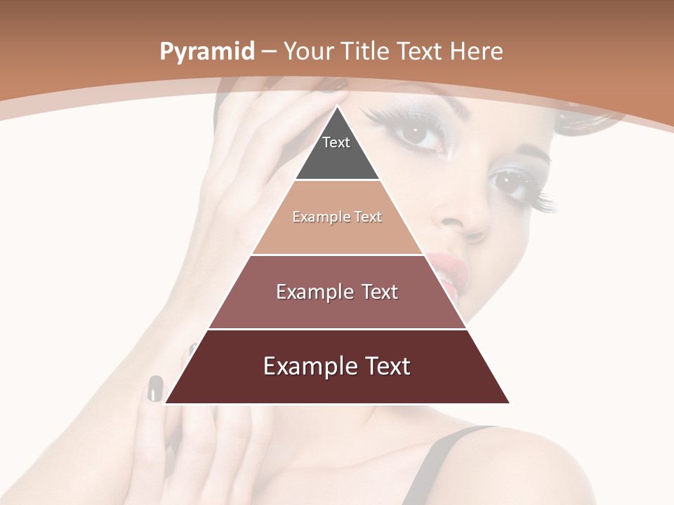 Gorgeous Isolated Ringlet PowerPoint Template