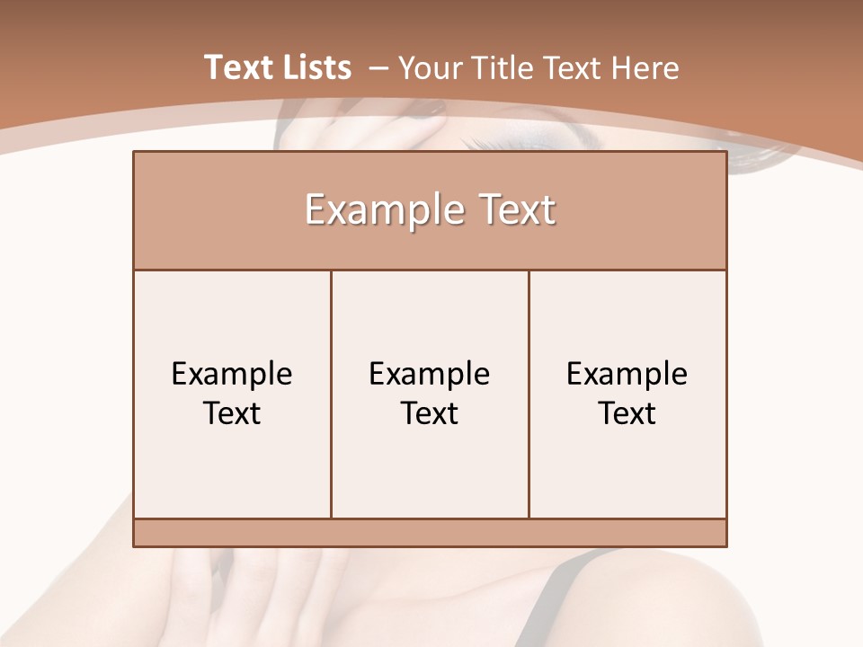 Gorgeous Isolated Ringlet PowerPoint Template