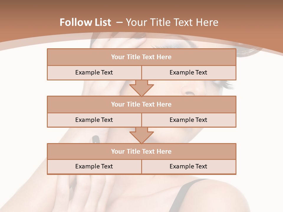 Gorgeous Isolated Ringlet PowerPoint Template