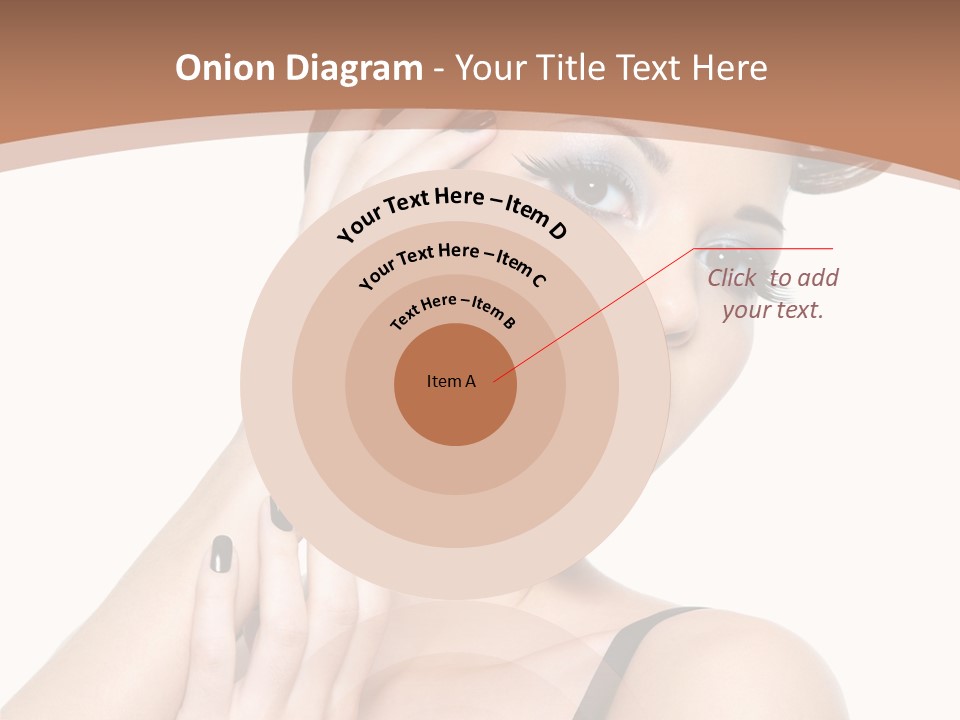 Gorgeous Isolated Ringlet PowerPoint Template