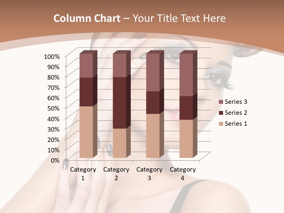 Gorgeous Isolated Ringlet PowerPoint Template