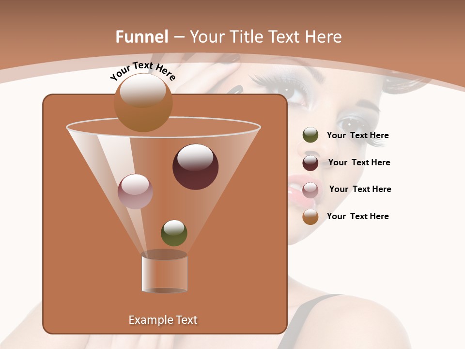 Gorgeous Isolated Ringlet PowerPoint Template
