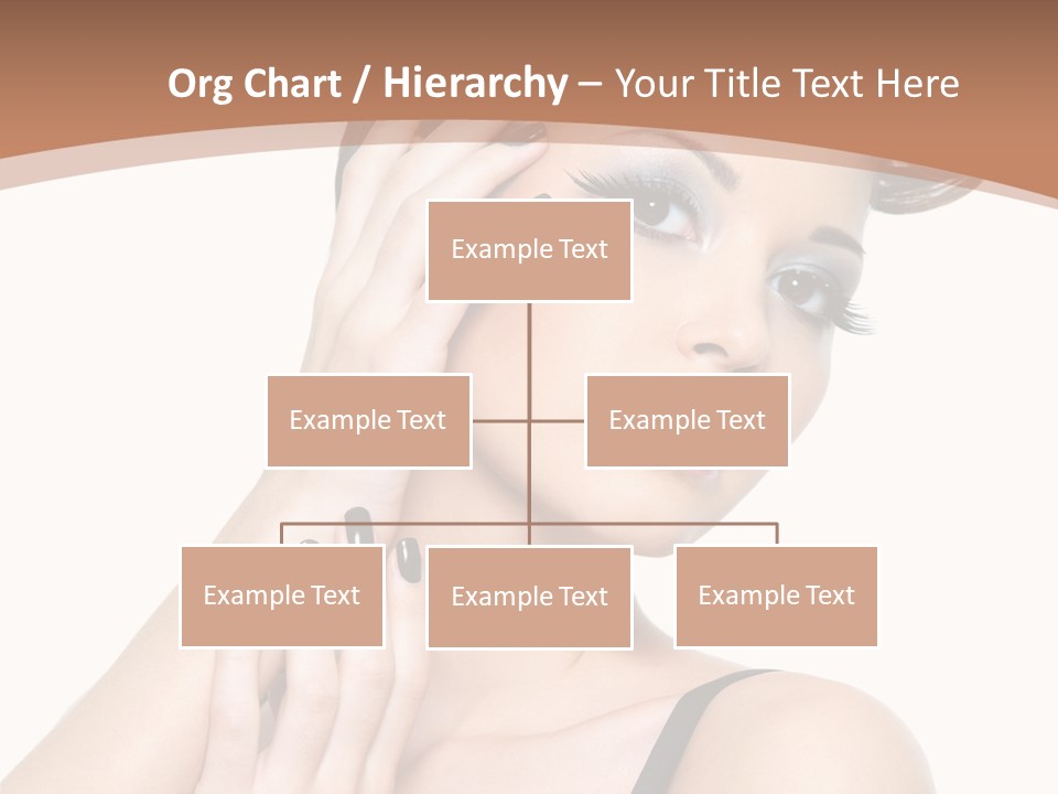 Gorgeous Isolated Ringlet PowerPoint Template