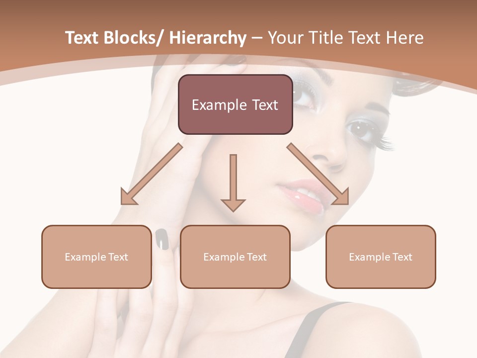 Gorgeous Isolated Ringlet PowerPoint Template