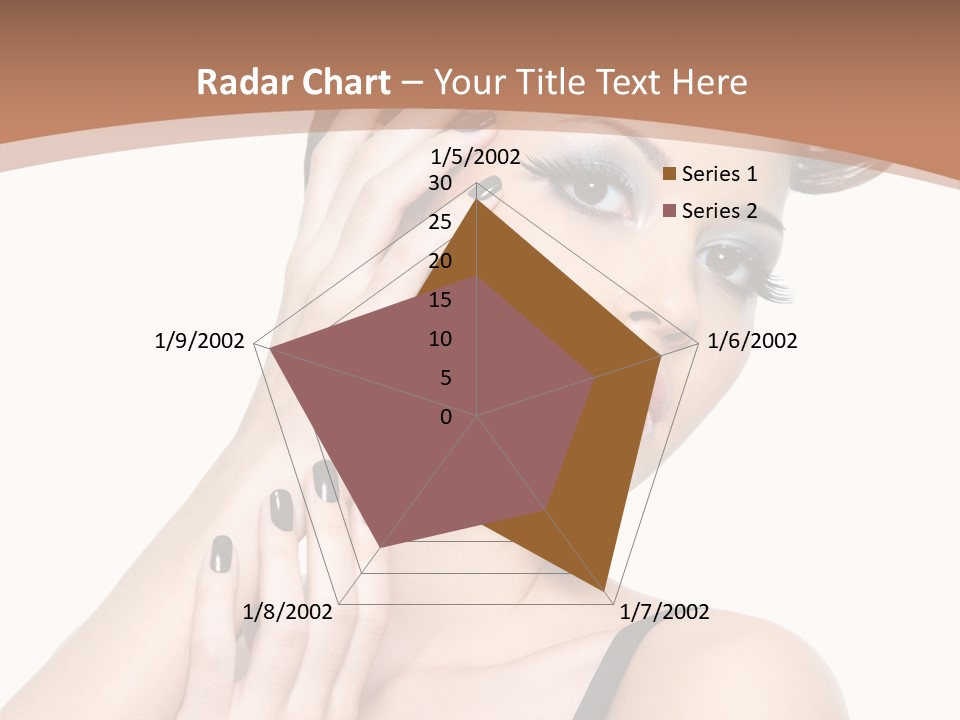 Gorgeous Isolated Ringlet PowerPoint Template