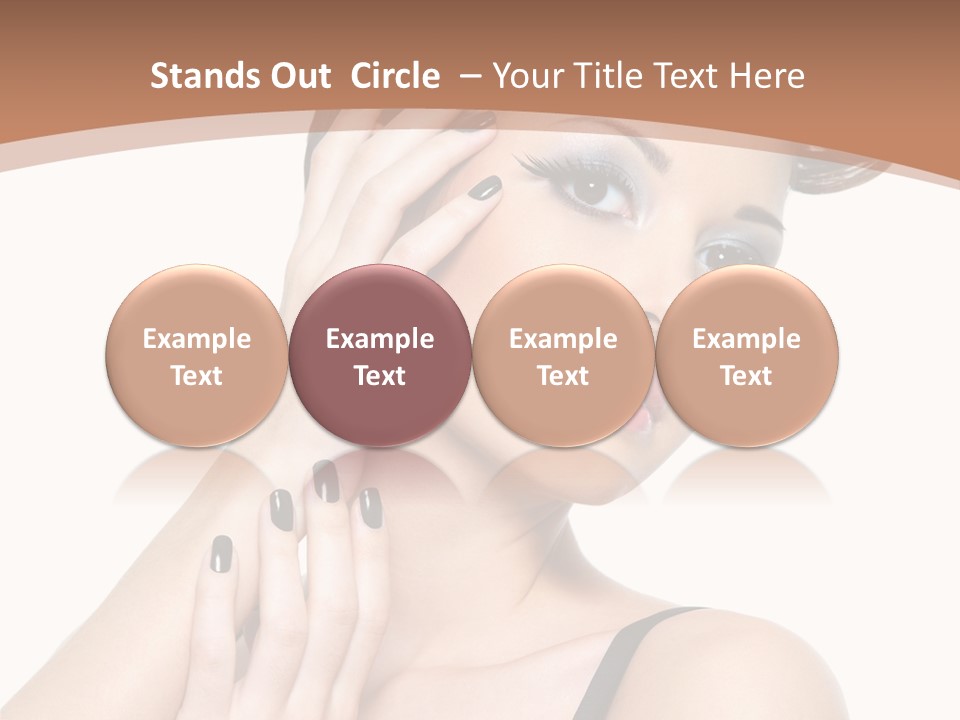 Gorgeous Isolated Ringlet PowerPoint Template