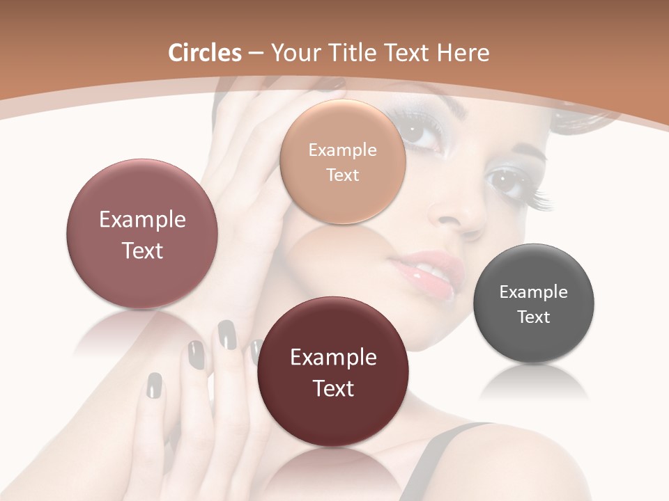 Gorgeous Isolated Ringlet PowerPoint Template