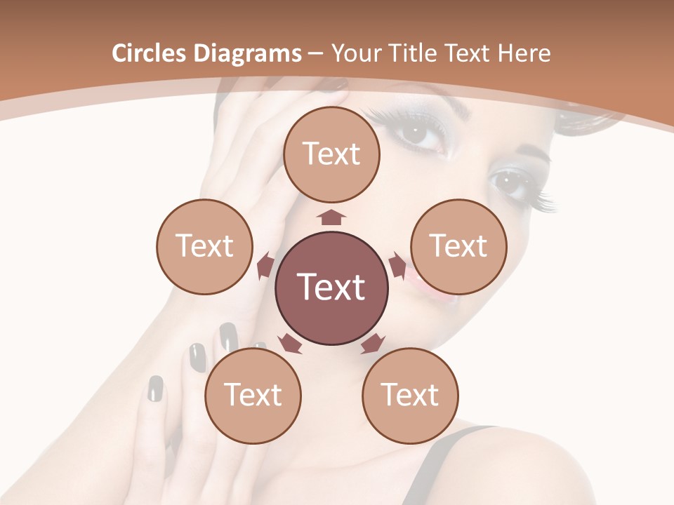 Gorgeous Isolated Ringlet PowerPoint Template