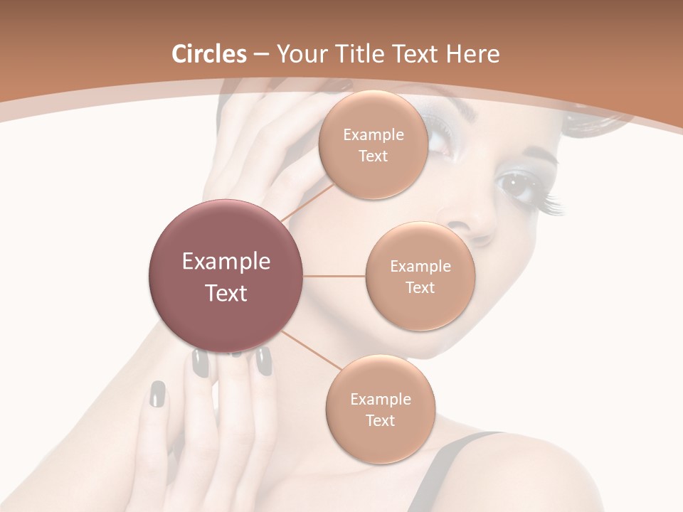 Gorgeous Isolated Ringlet PowerPoint Template