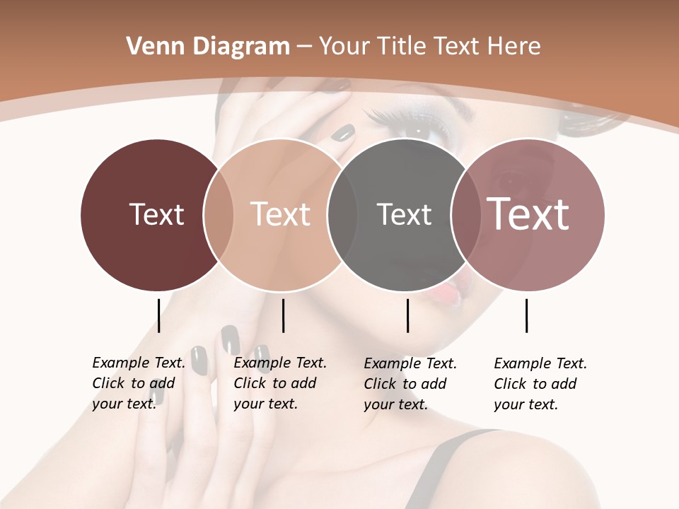 Gorgeous Isolated Ringlet PowerPoint Template