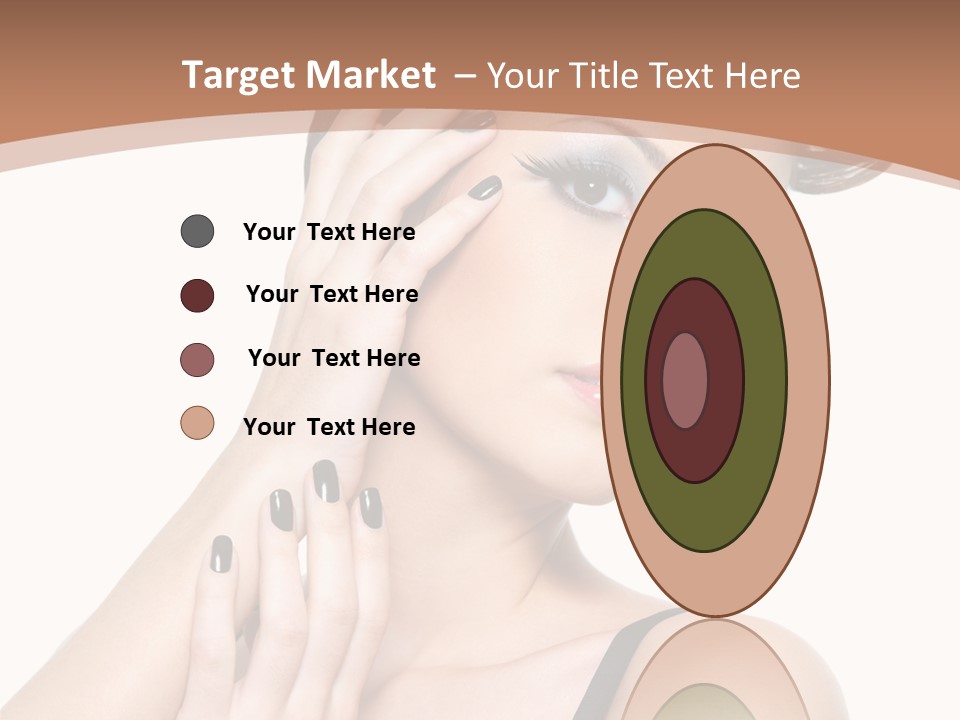 Gorgeous Isolated Ringlet PowerPoint Template