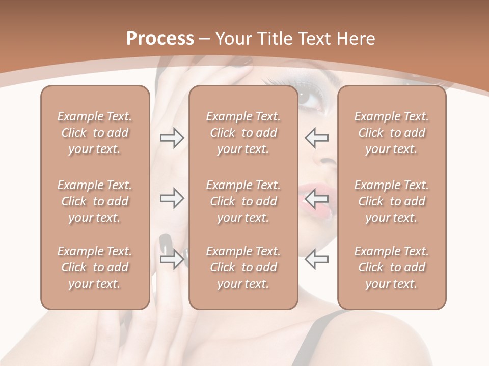 Gorgeous Isolated Ringlet PowerPoint Template