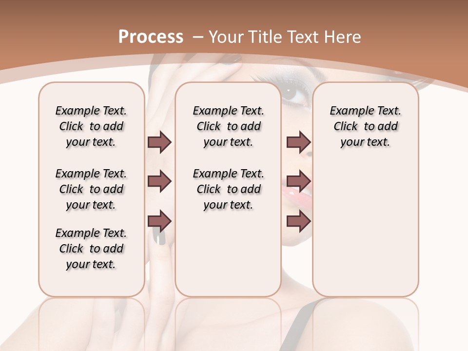 Gorgeous Isolated Ringlet PowerPoint Template