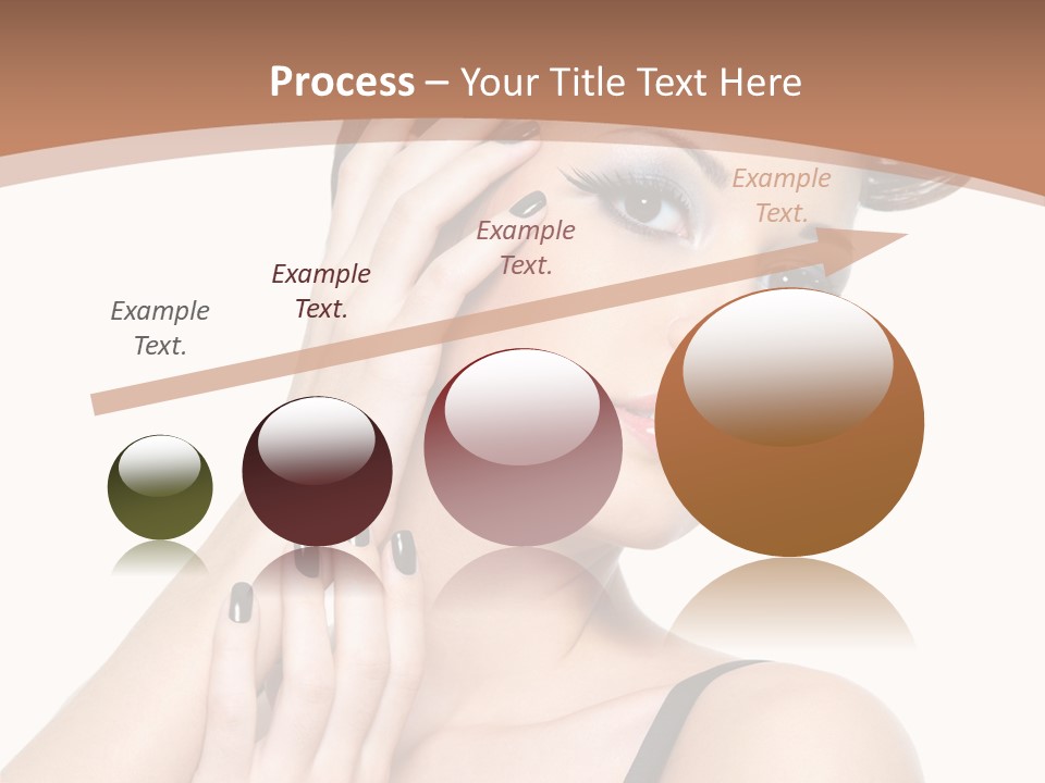 Gorgeous Isolated Ringlet PowerPoint Template